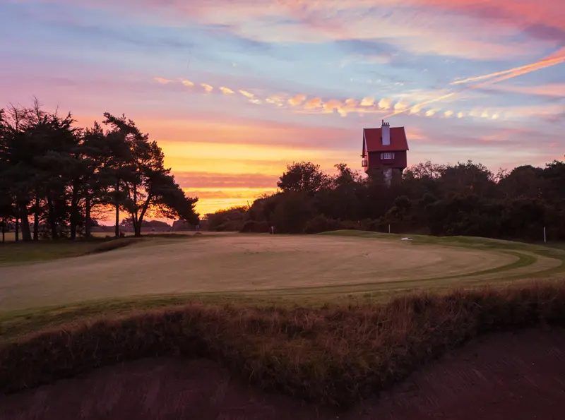 Thorpeness golf sunset