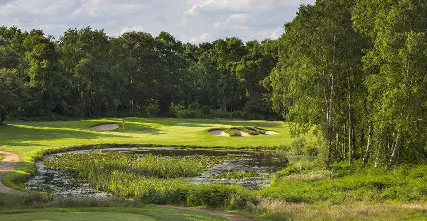 11Th Green At Sunrise At Thorpeness Golf Course Suffolk