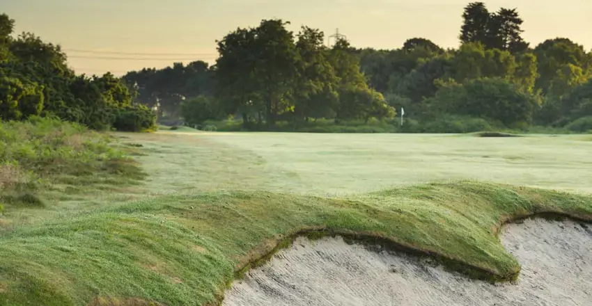 8Th Hole Fairway Bunker Shot To Green Thorpeness Golf Course