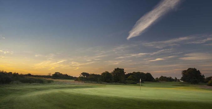 Morning Over The 1St Green At Thorpeness Golf Course Suffolk