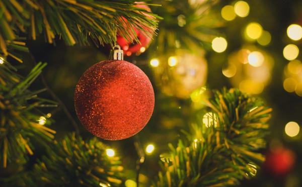 Christmas Bauble in Christmas tree