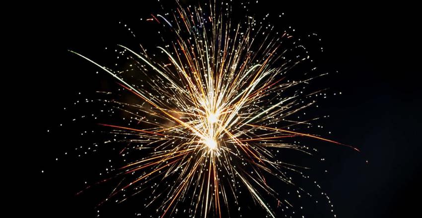 Firework going off