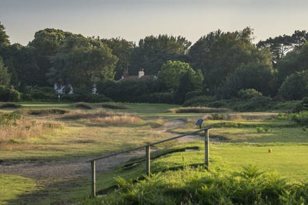 11th Green at sunrise at Thorpeness Golf Course Suffolk