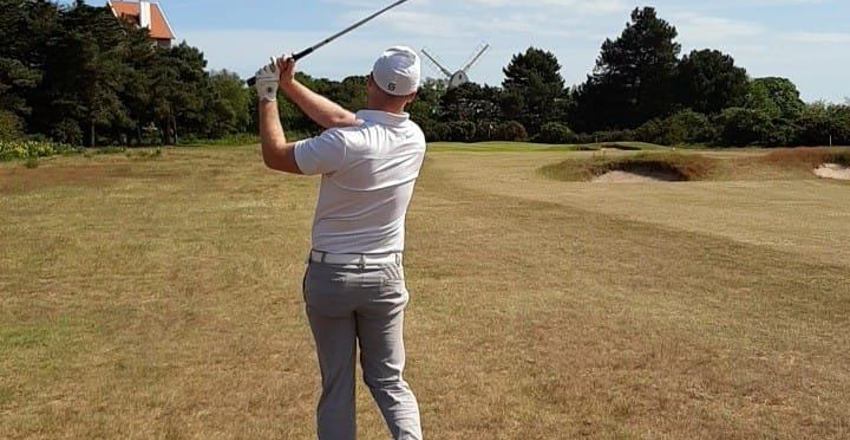 Approach Shot Into The 13Th Hole At Thorpeness Golf Course Suffolk